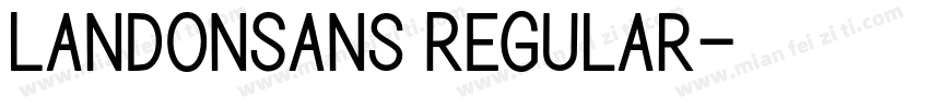 LandonSans Regular字体转换